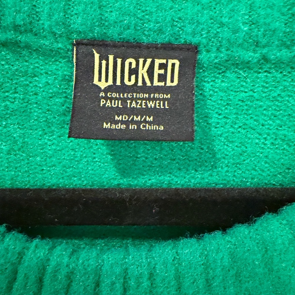 Wicked Green Sweater with Pink Logo M - Picture 2 of 3